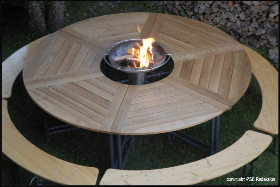 Grilltisch für 16 Personen – Durchmesser: 2,6 m