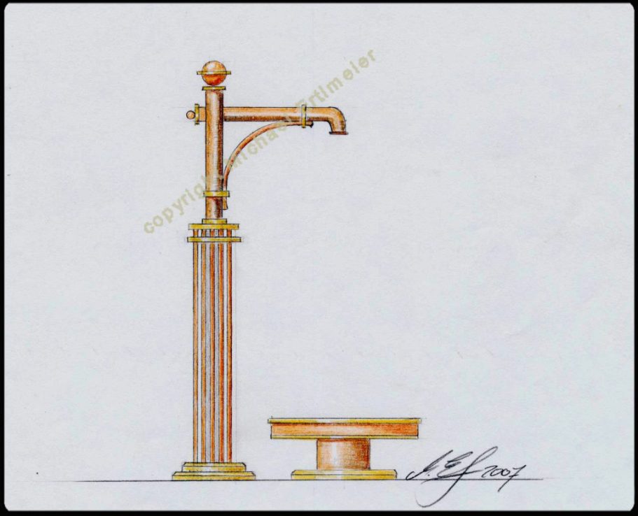 Entwurf für einen Brunnen